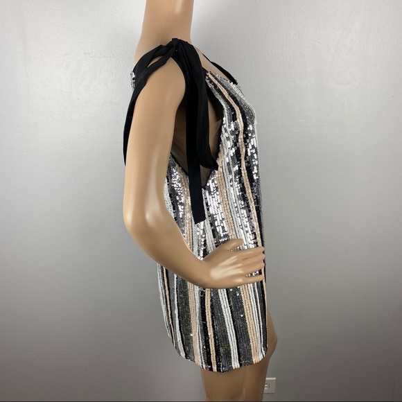 NBD REVOLVE SEQUIN MINI SLIP DRESS - Picture 6 of 12